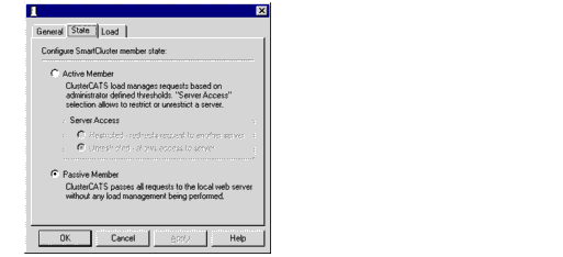 Server Properties dialog box